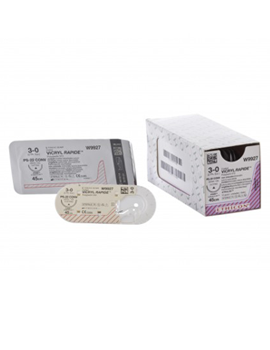 Coated VICRYL™ Rapide Suture with 1/2 Circle Conventional Cutting Needle